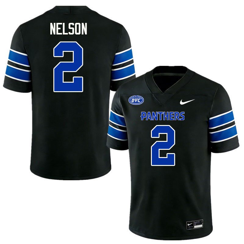 Eastern Illinois Panthers #2 CJ Nelson College Football Jerseys,Uniforms-Black